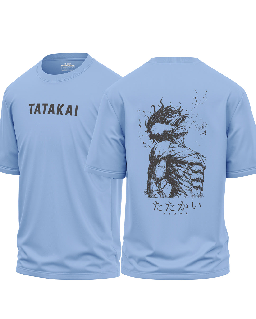 Tatakai Fight Cotton Oversized T-shirt