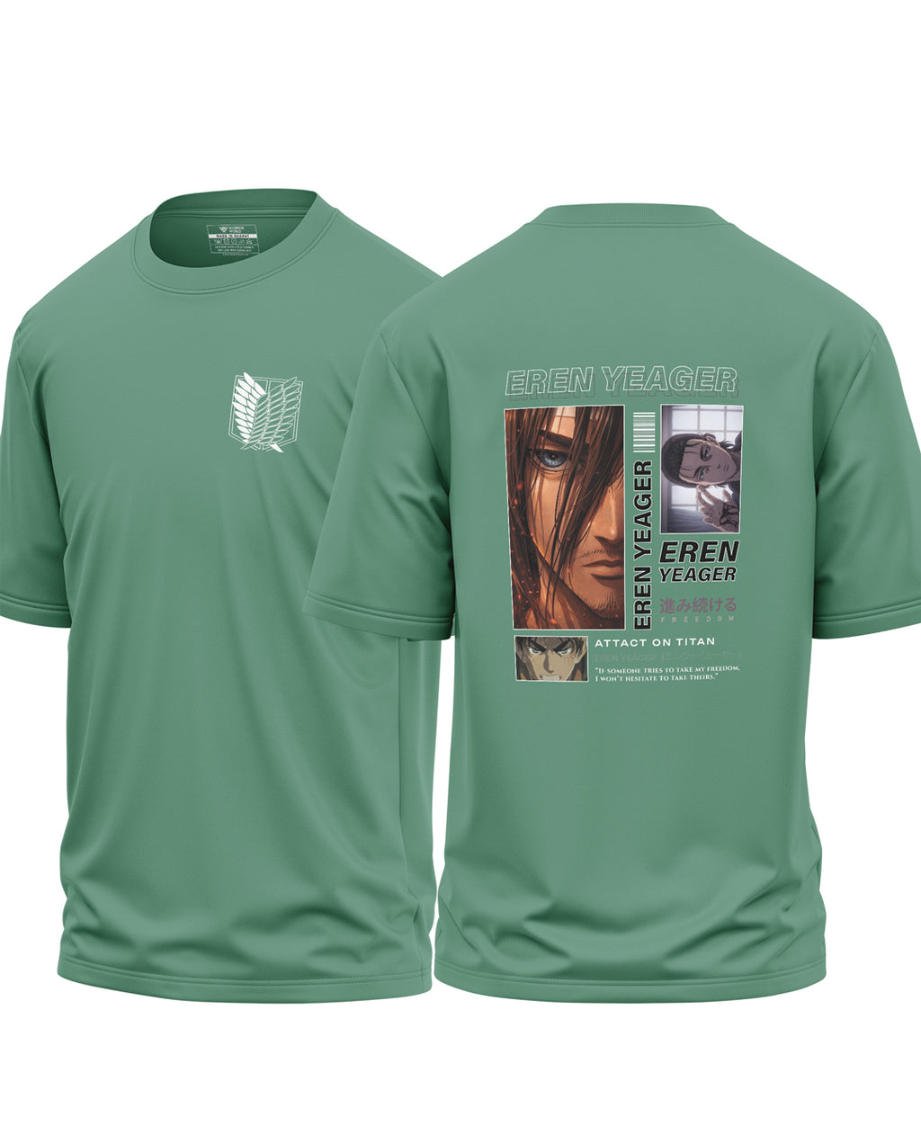 Eren Yeager Cotton Oversized T-shirt