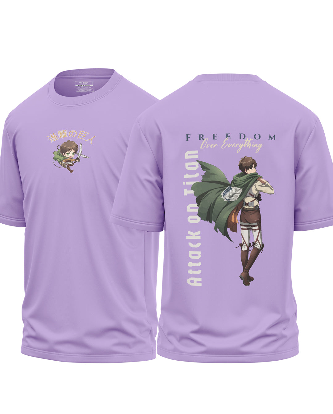 Attack On Titan Cotton Oversized T-shirt