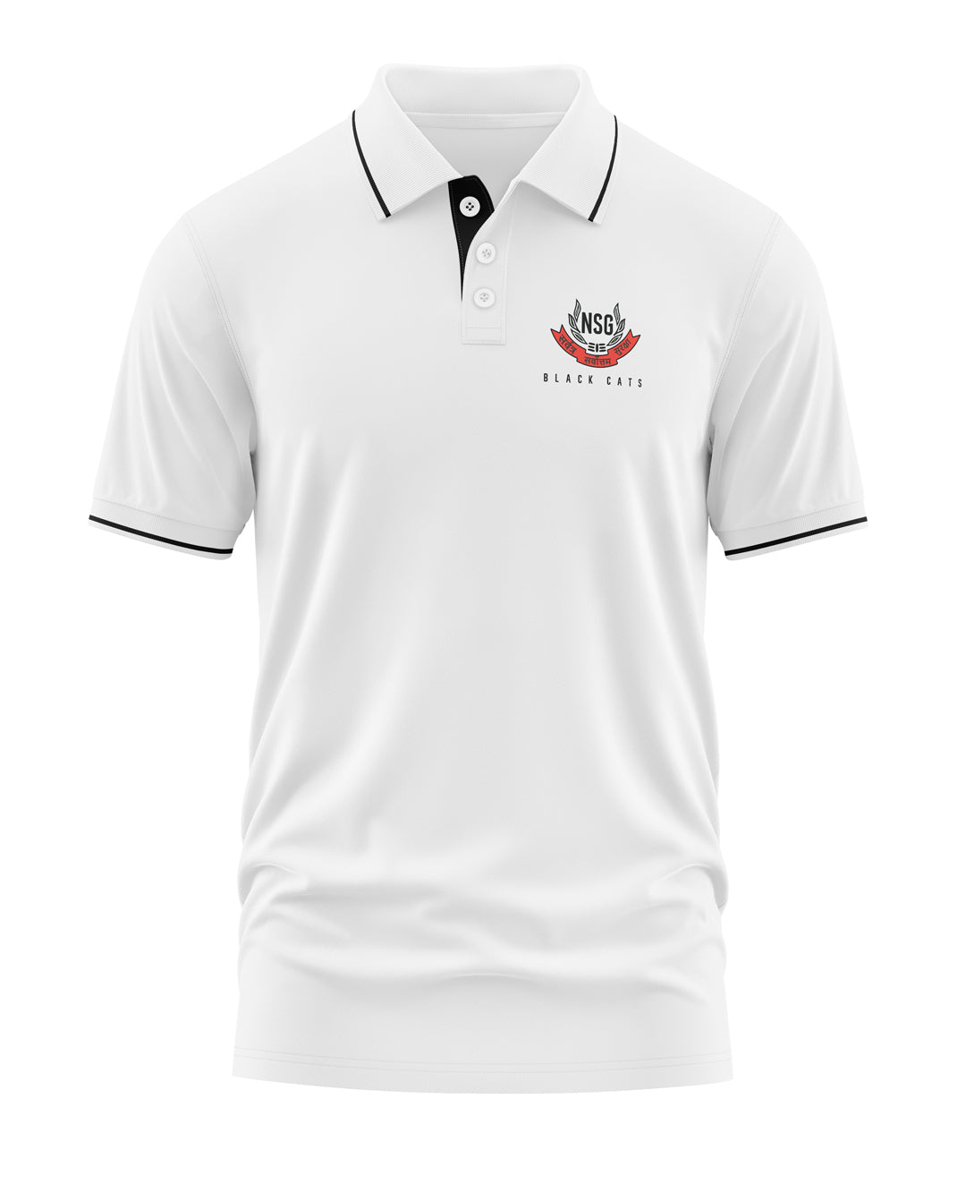 NSG Black Cats Polo Collar T-Shirt
