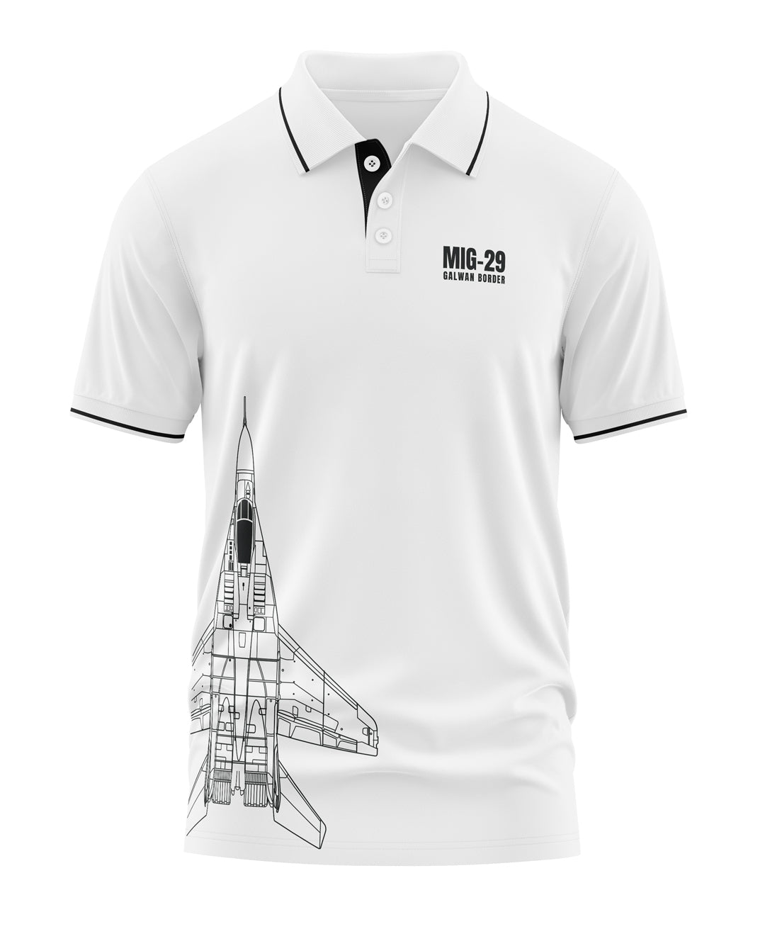 Mig-29 Galwan Border Polo Collar T-Shirt