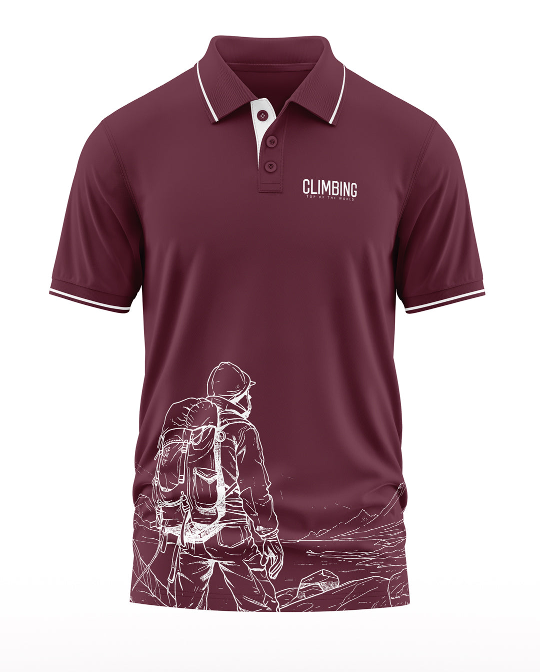 Climbing Polo Collar T-Shirt