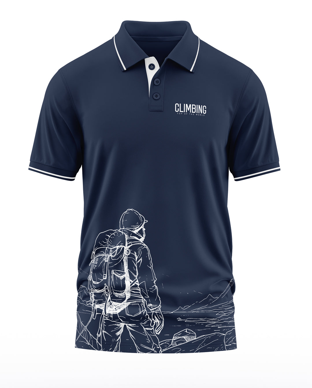 Climbing Polo Collar T-Shirt
