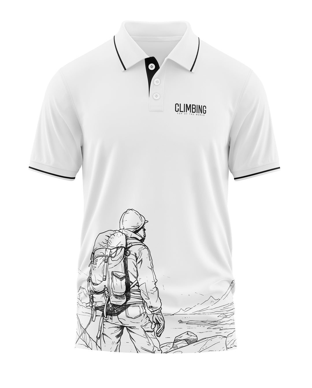 Climbing Polo Collar T-Shirt