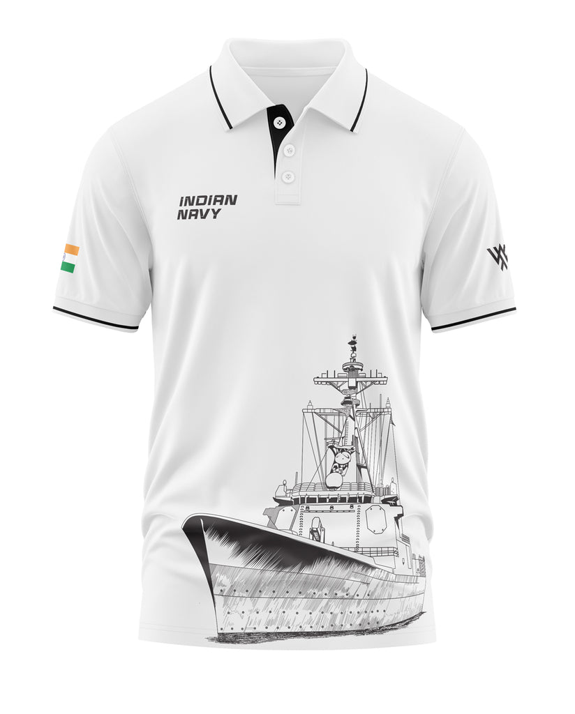 Indian Navy Polo Collar T-Shirt