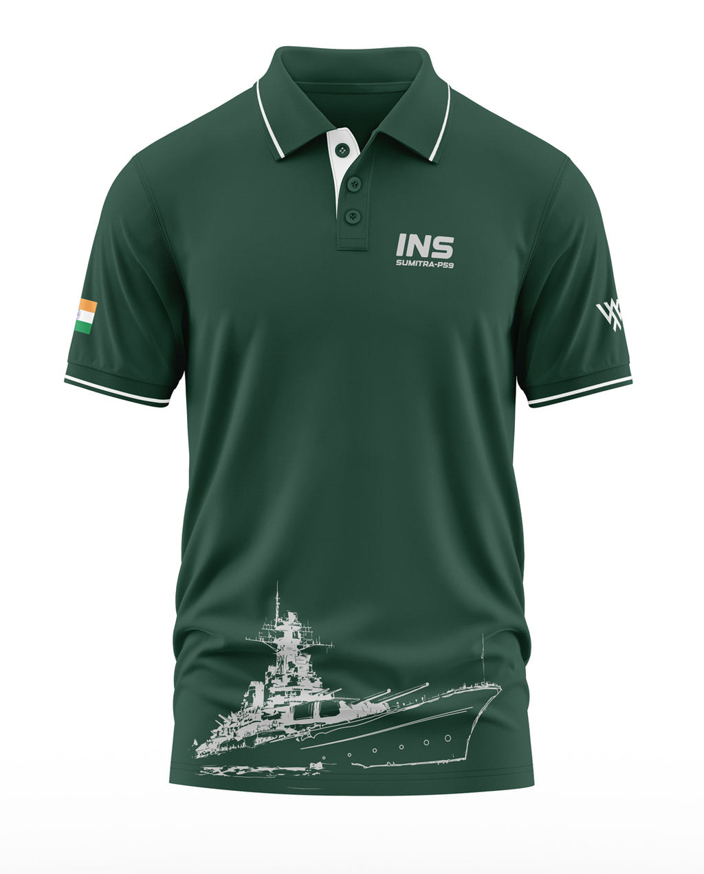 INS Sumitra-P59 Polo Collar T-Shirt
