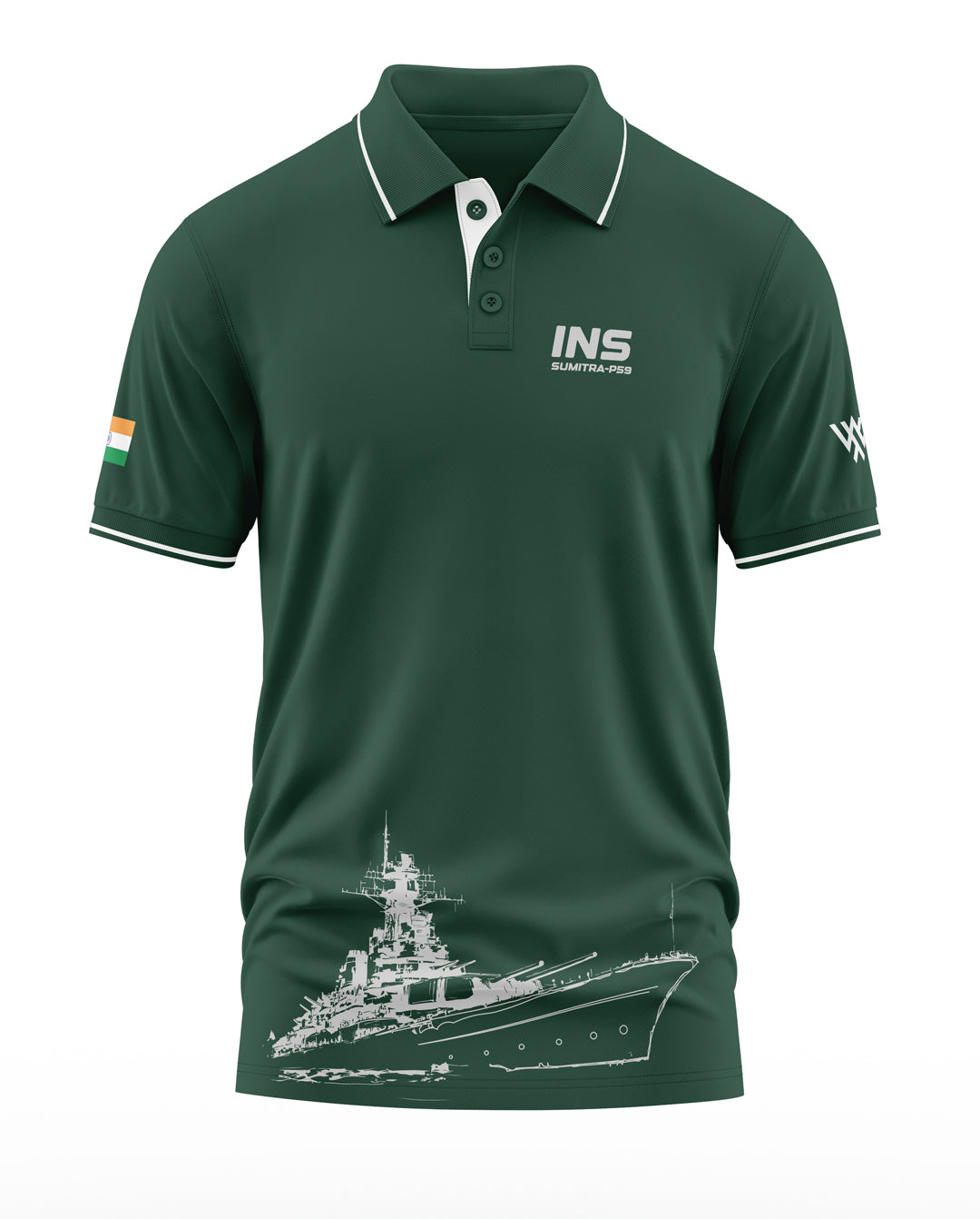 INS Sumitra-P59 Polo Collar T-Shirt