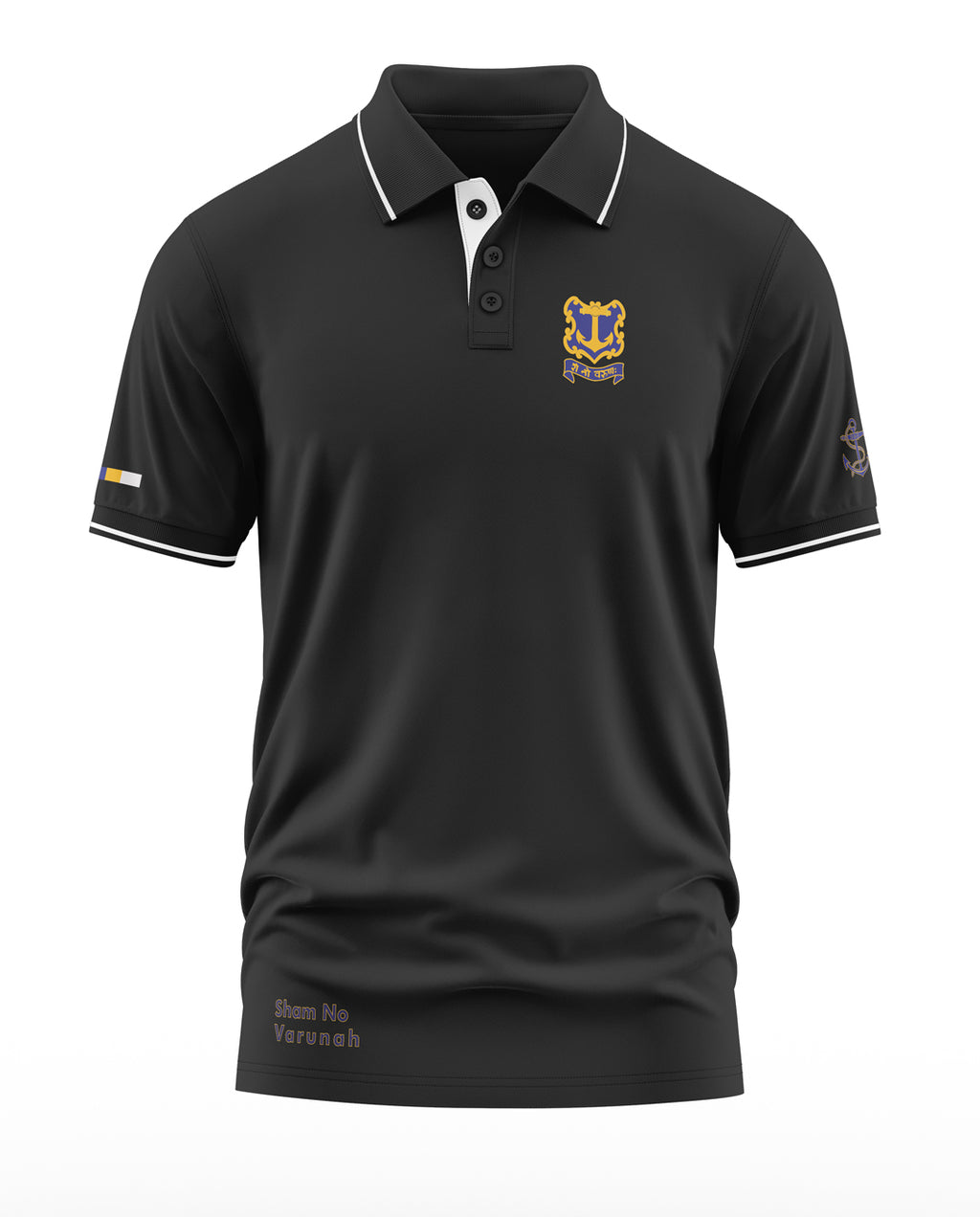 Navy Sham no Varunah Polo Collar T-Shirt