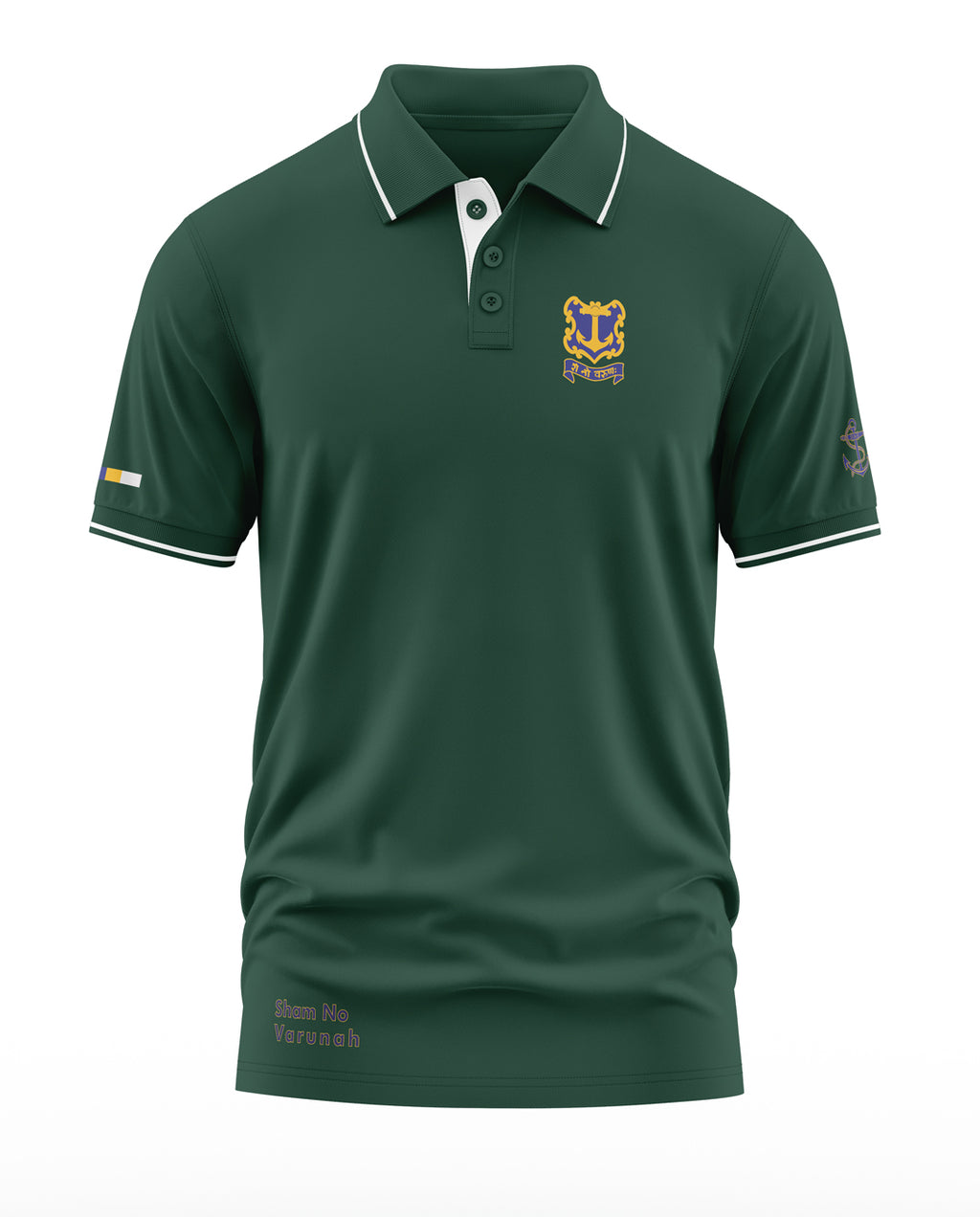 Navy Sham no Varunah Polo Collar T-Shirt