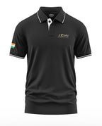 Army Style Designer Polo Collar T-Shirt