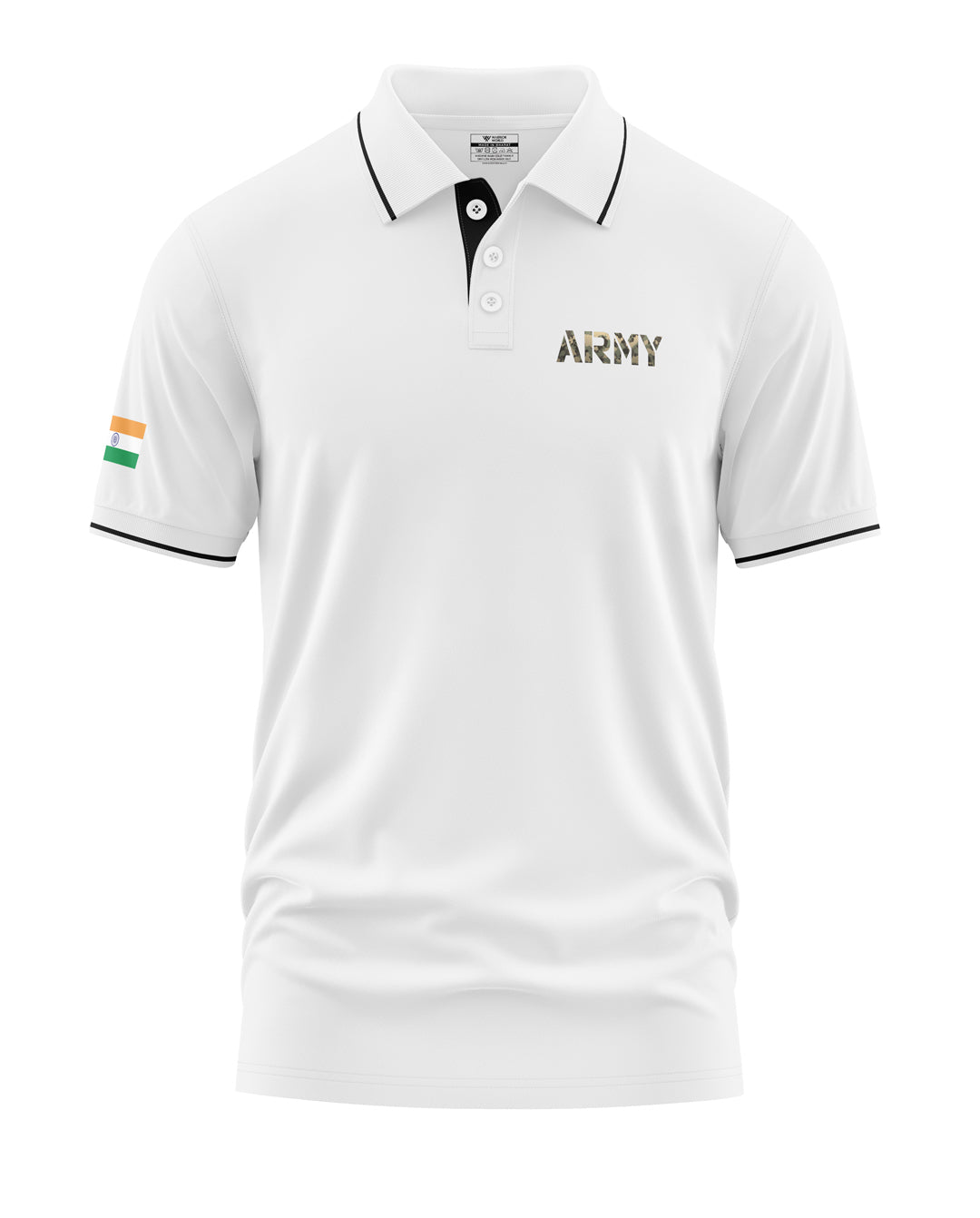 Army Style Designer Polo Collar T-Shirt