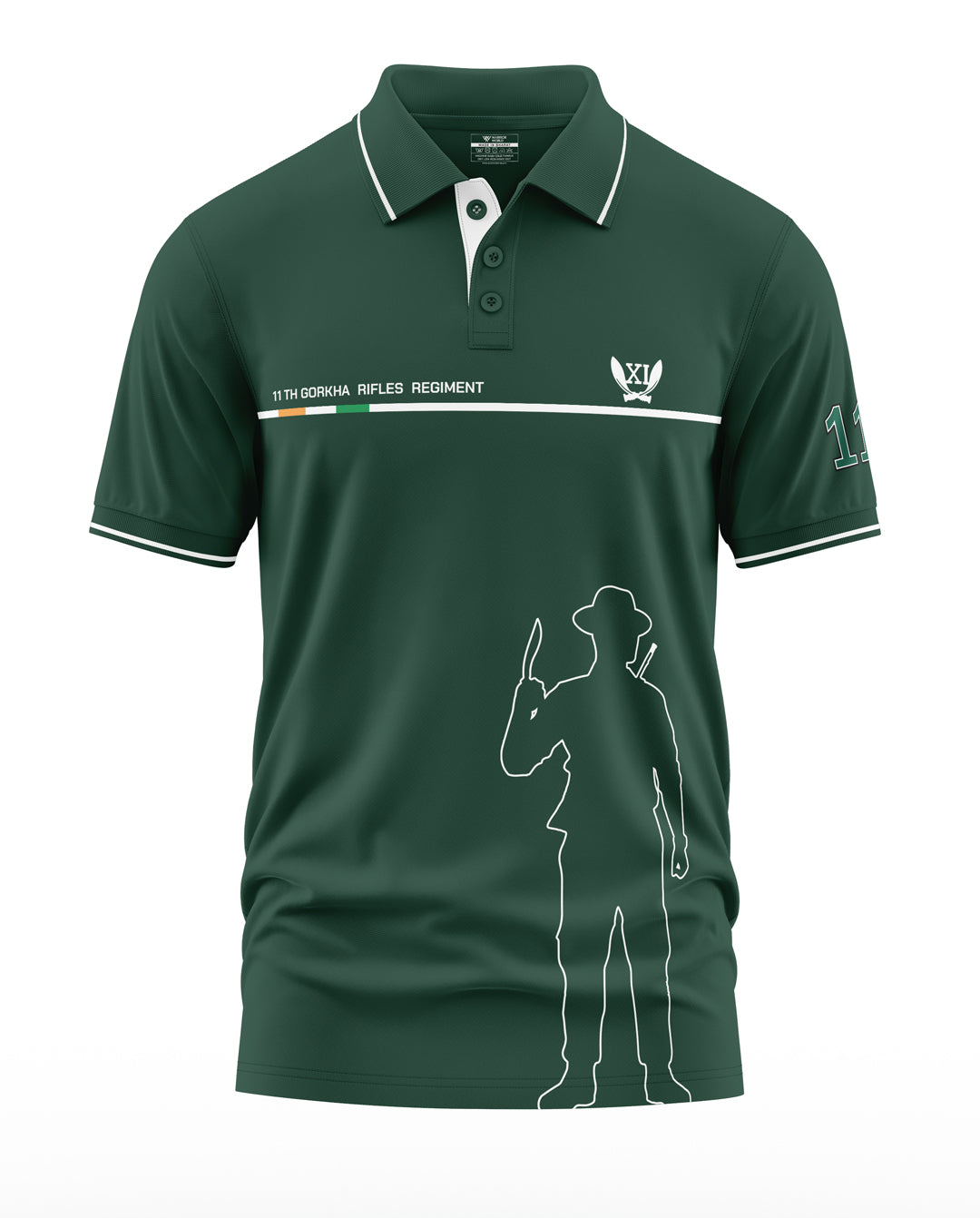 11Th Gorkha Rifles Polo Collar T-Shirt