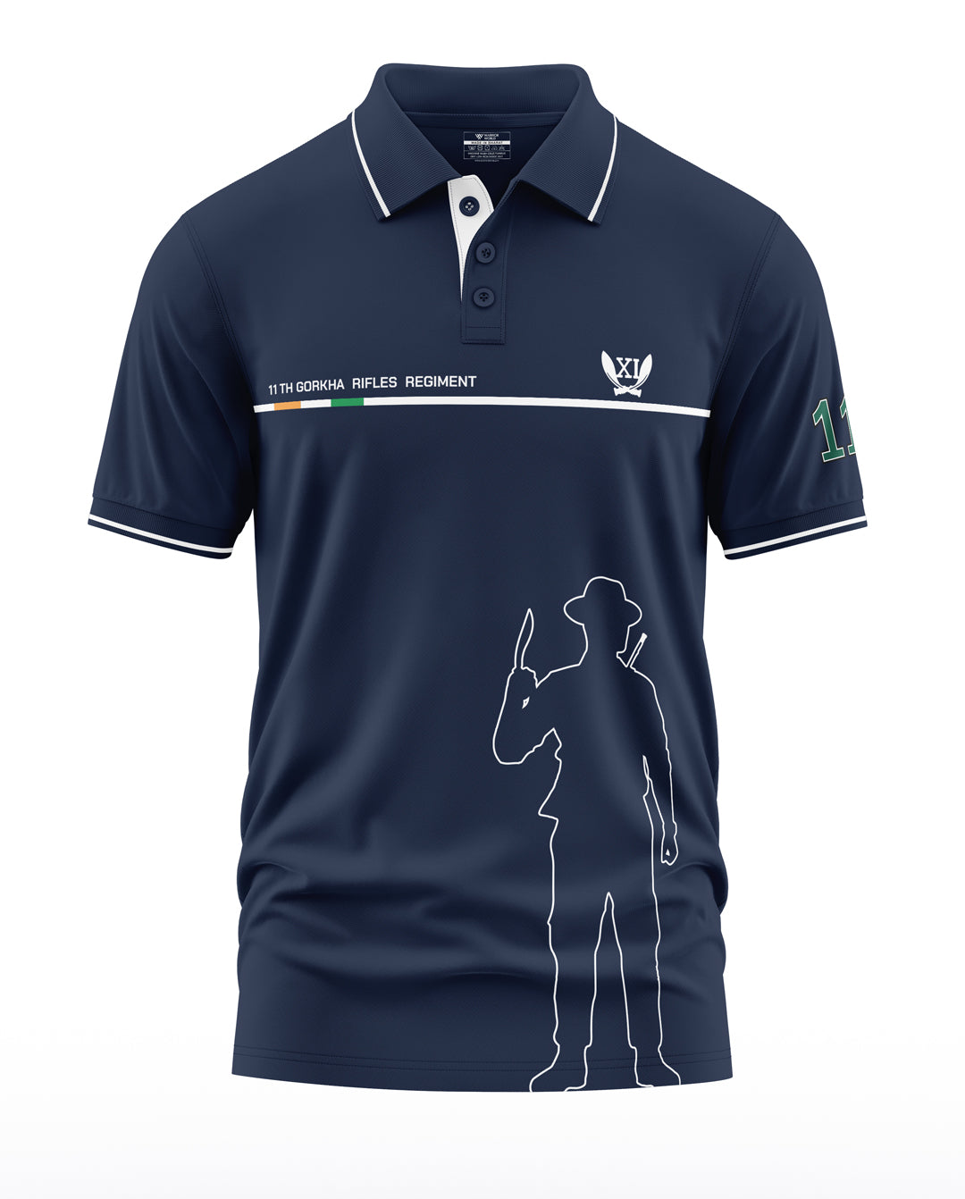 11Th Gorkha Rifles Polo Collar T-Shirt