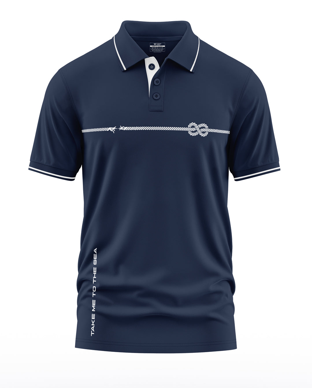 Take Me To The Sea Rope Styles Polo Collar T-Shirt