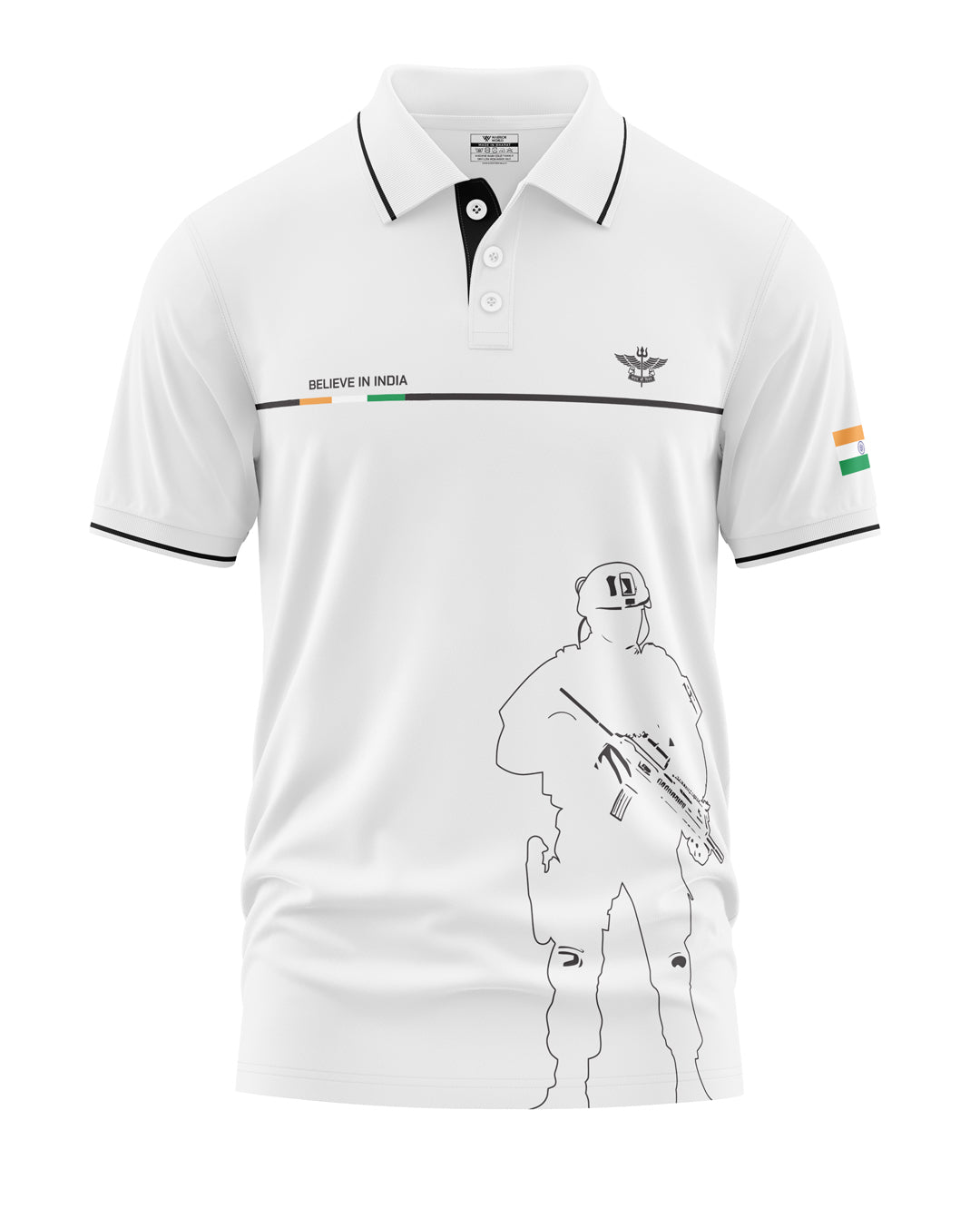 Believe In India Polo Collar T-Shirt