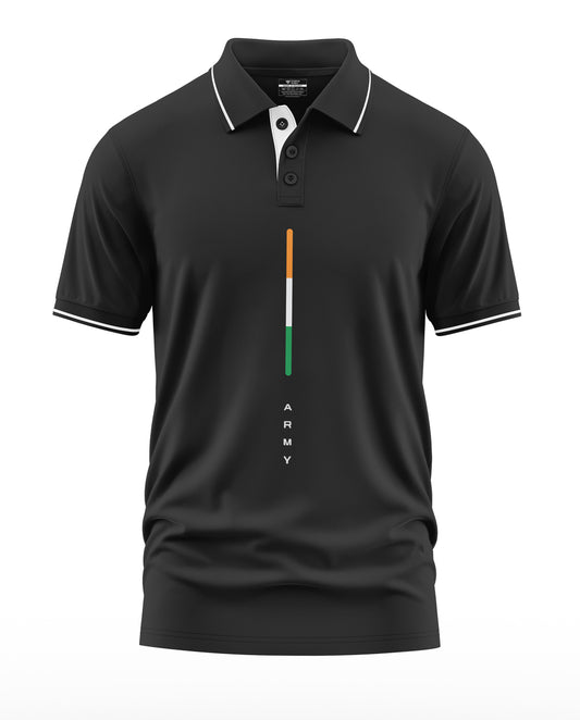 Tri Color Army Polo Collar T-Shirt