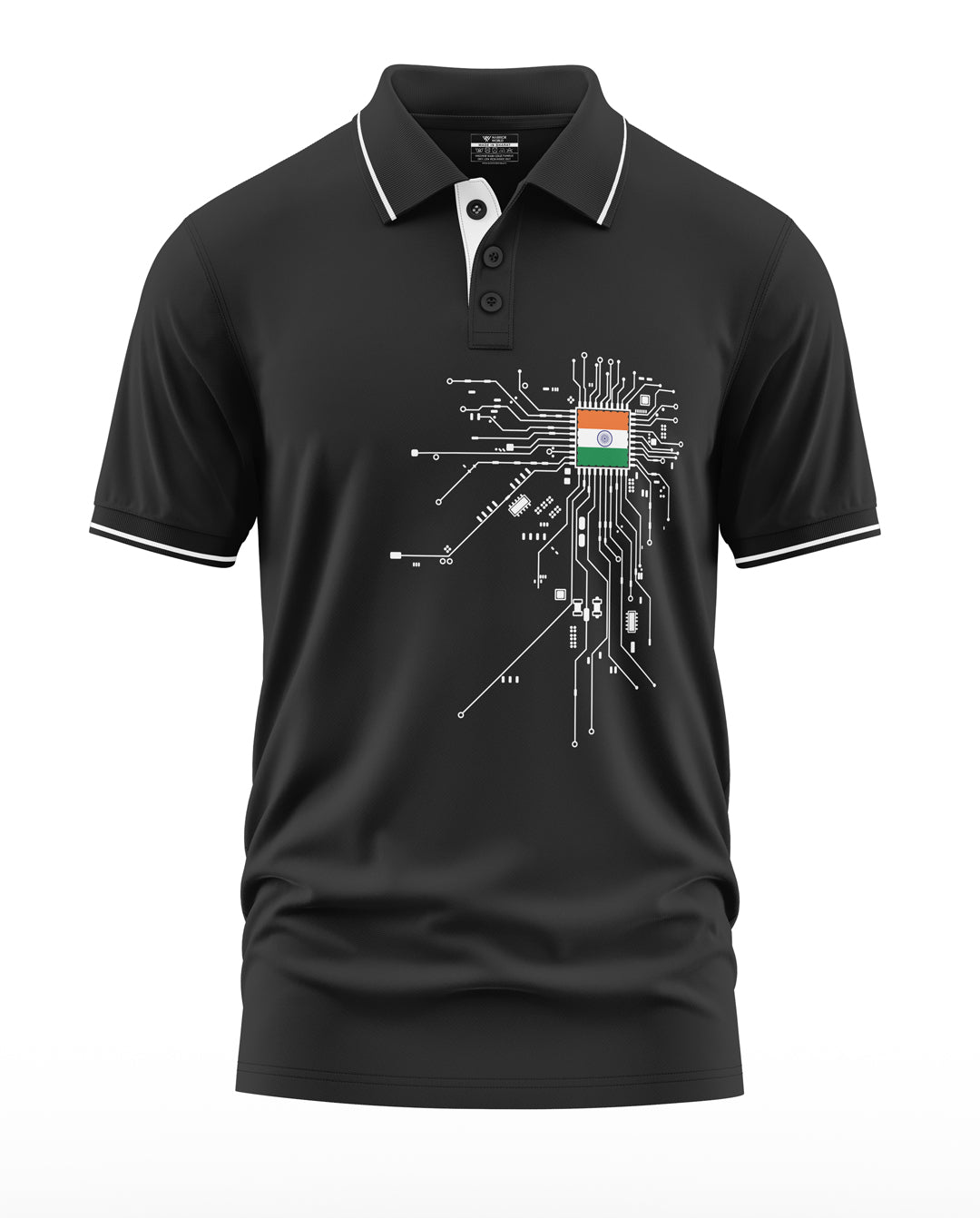 Circuit Diagram Polo Collar T-Shirt