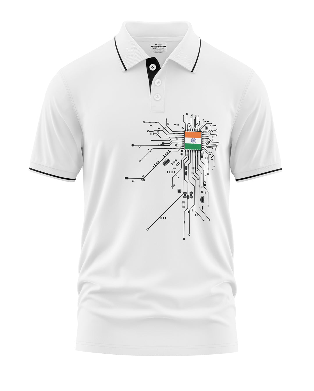 Circuit Diagram Polo Collar T-Shirt