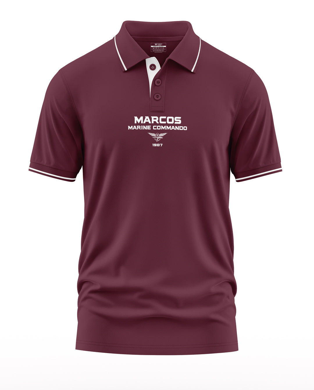 Marcos Marine Commando Polo Collar T-Shirt