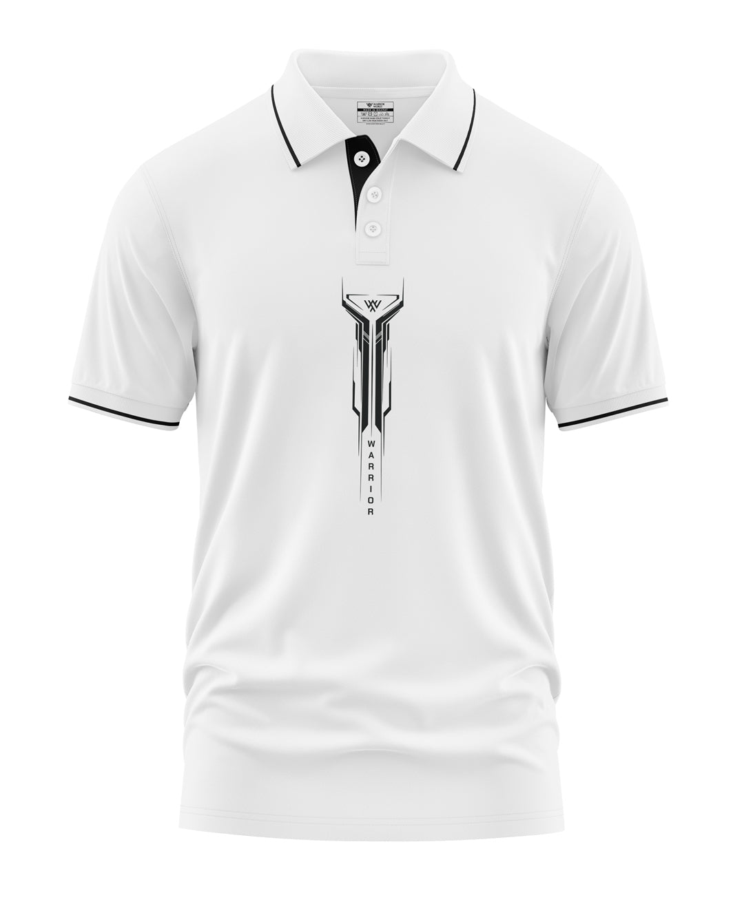 Warrior Bedge Style Polo Collar T-Shirt