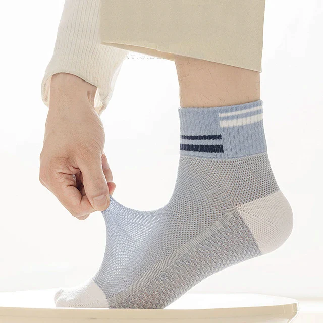 6-Pair Calf Socks Combo - Comfort Stretch