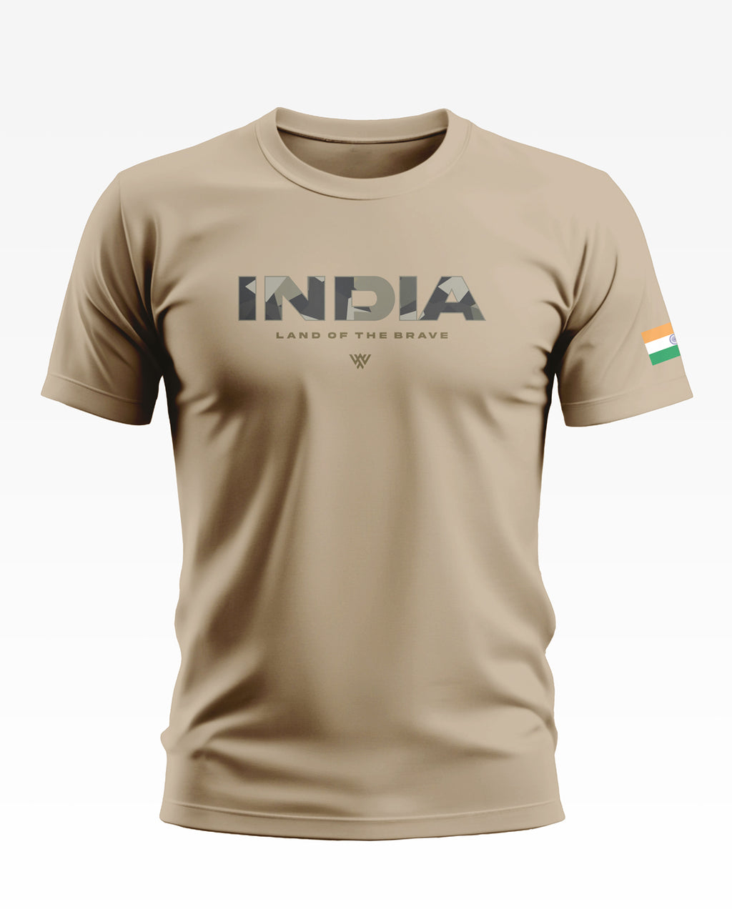 Brave India camo Soft Cotton T-shirt