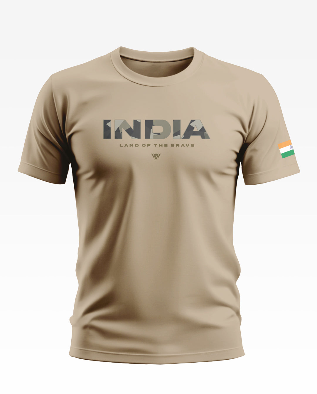 Brave India camo Soft Cotton T-shirt
