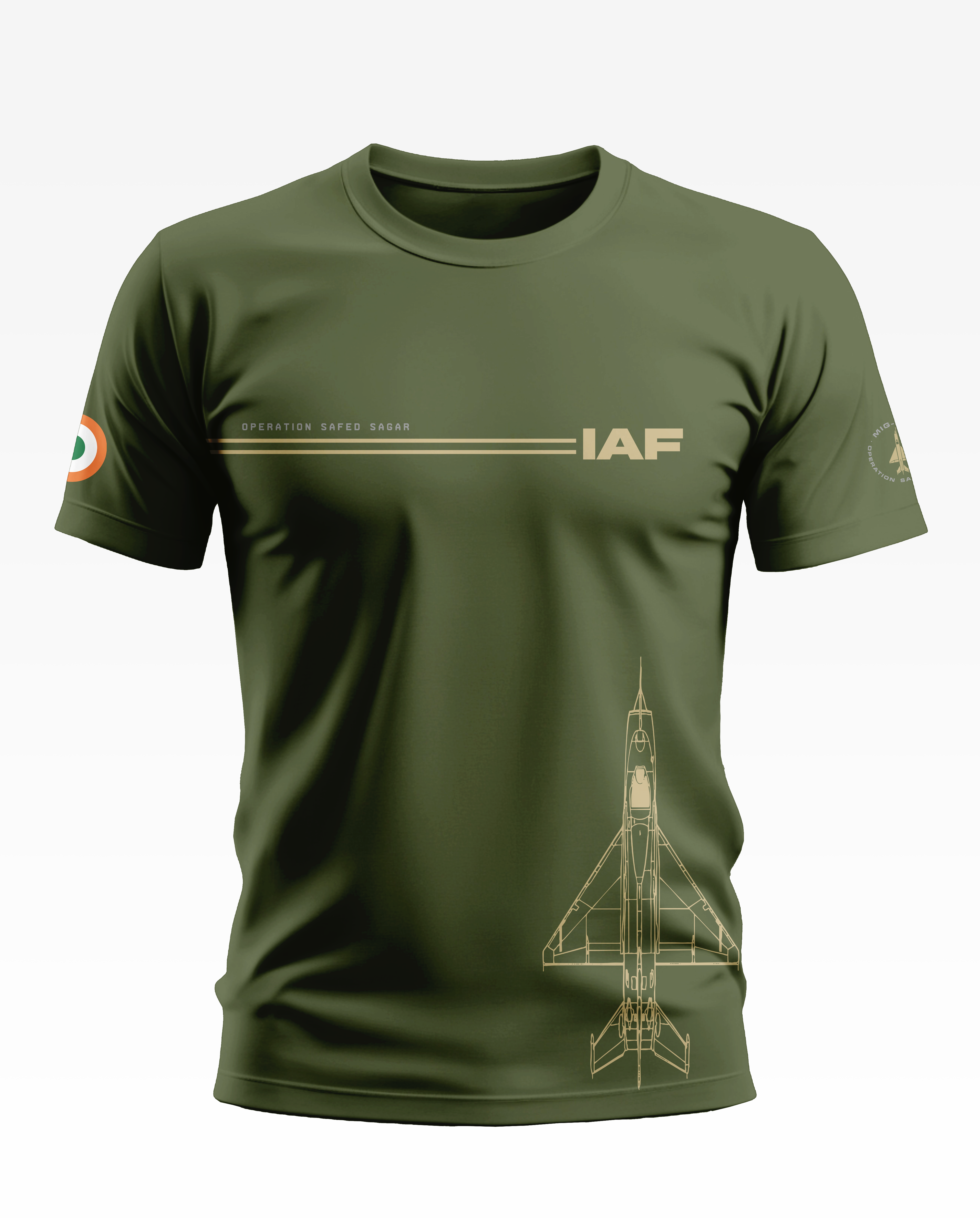 MIG-21 IAF Safed Sagar Soft Cotton T-shirt
