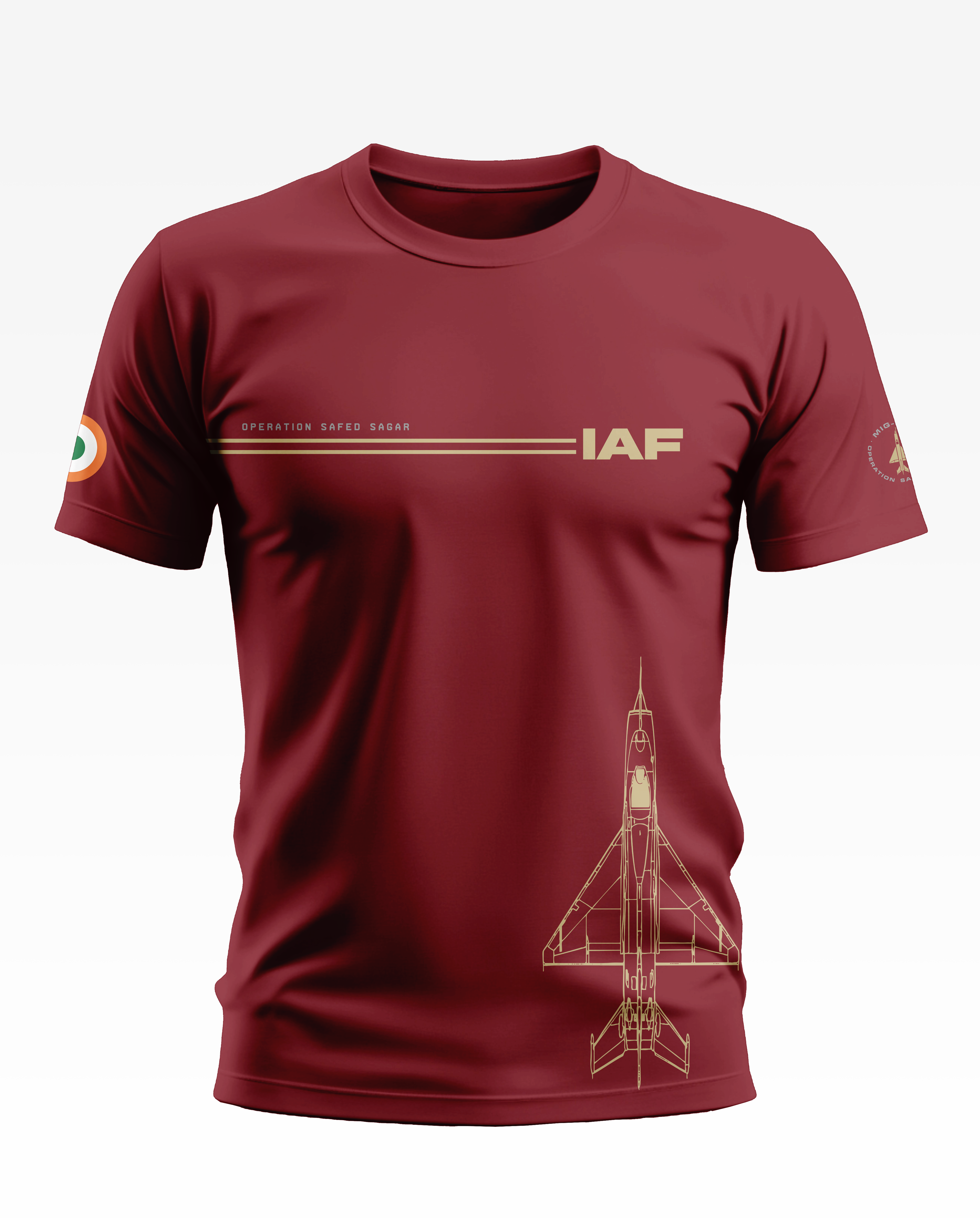MIG-21 IAF Safed Sagar Soft Cotton T-shirt