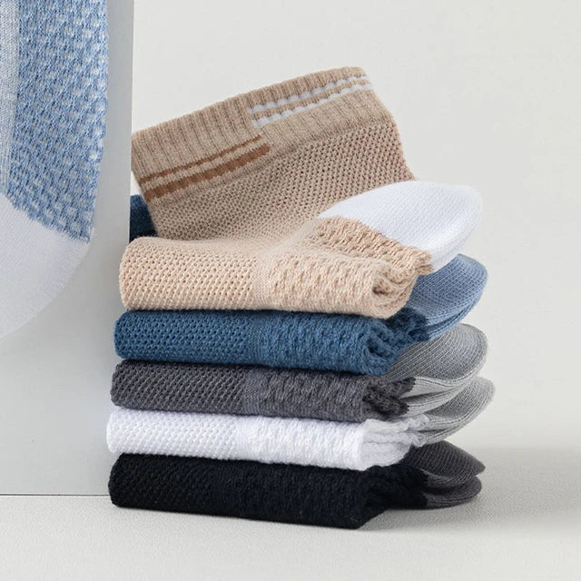 6-Pair Calf Socks Combo - Comfort Stretch