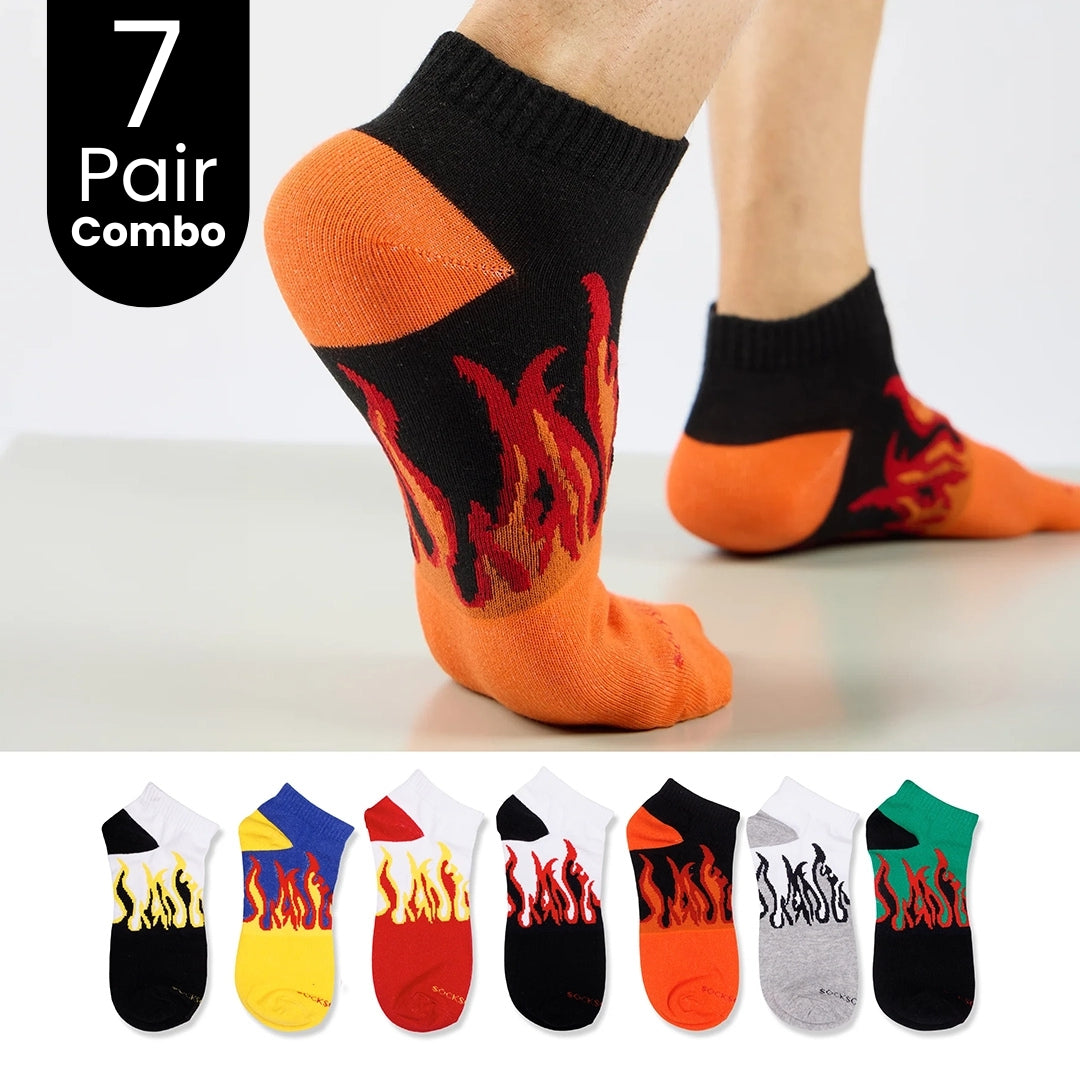 7-Pair Fire Edition Socks Combo