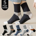 5-Pair Sweat Absorbing Sports Comfortable Socks Combo