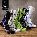 5-Pair Cotton Comfortable Socks Combo