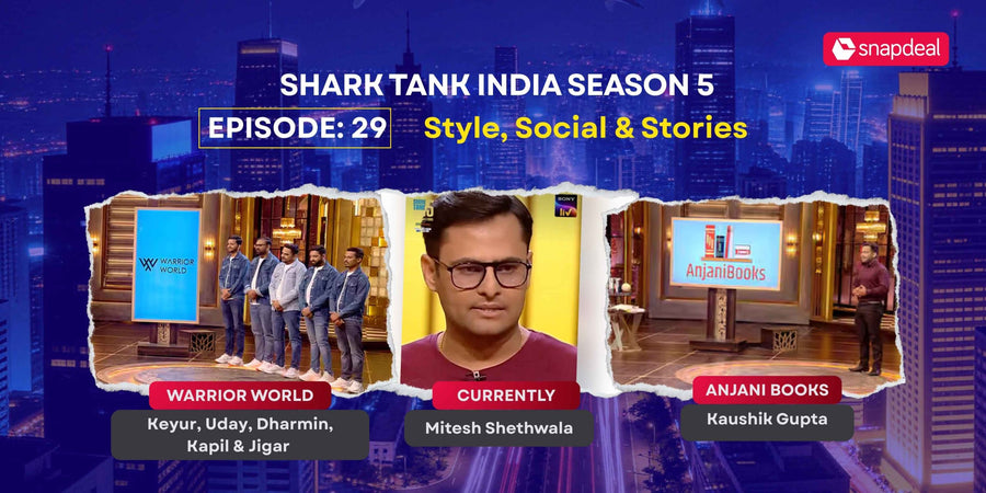 Shark Tank India S5 Ep 29 Recap: Warrior World, Currently & Anjani Books