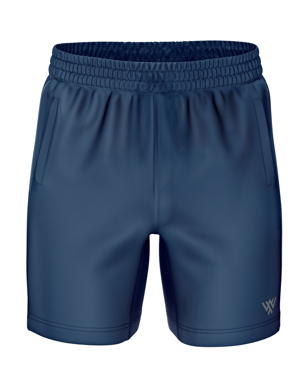 Teal Blue Zip Pocket Shorts
