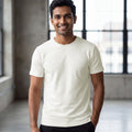 Chevron Textured Jacquard Pattern T-Shirt