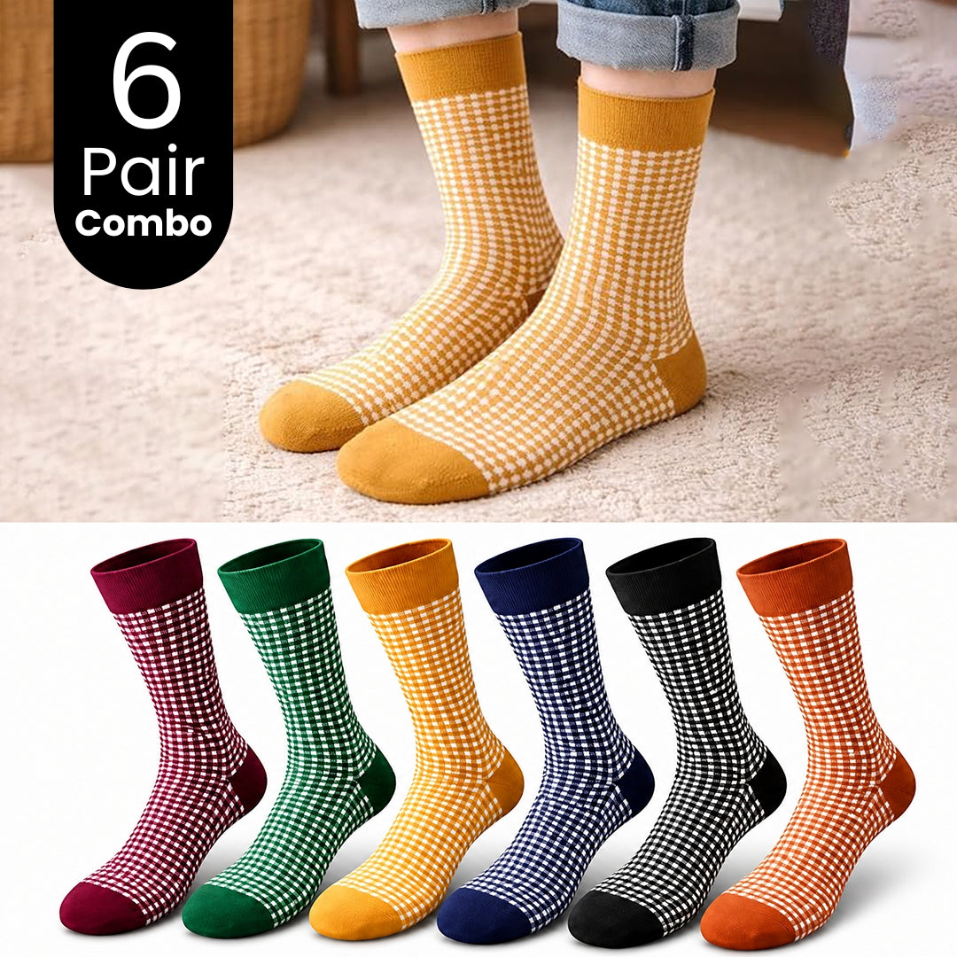 6-Pair Crew Socks Combo